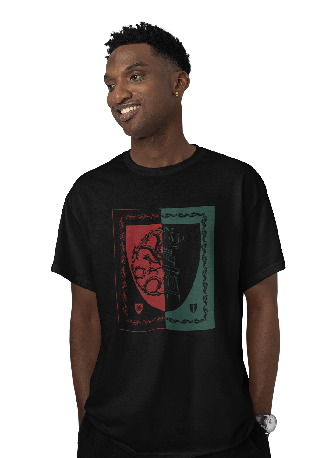 Playera House of the Dragon Black vs Green