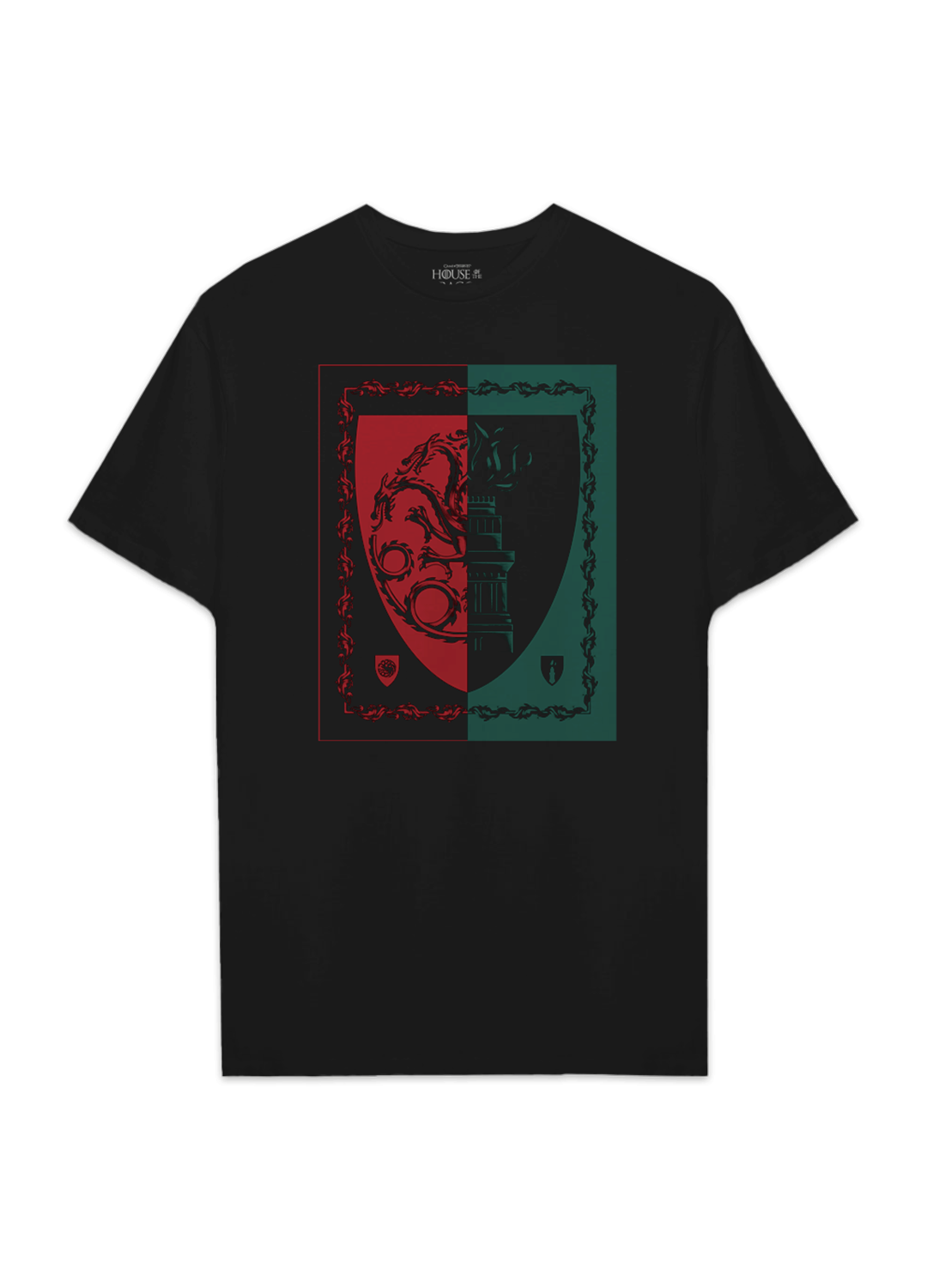 Playera House of the Dragon Black vs Green