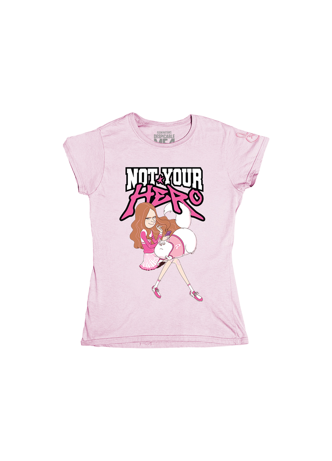 Playera Niña Mi Villano Favorito Not you Hero