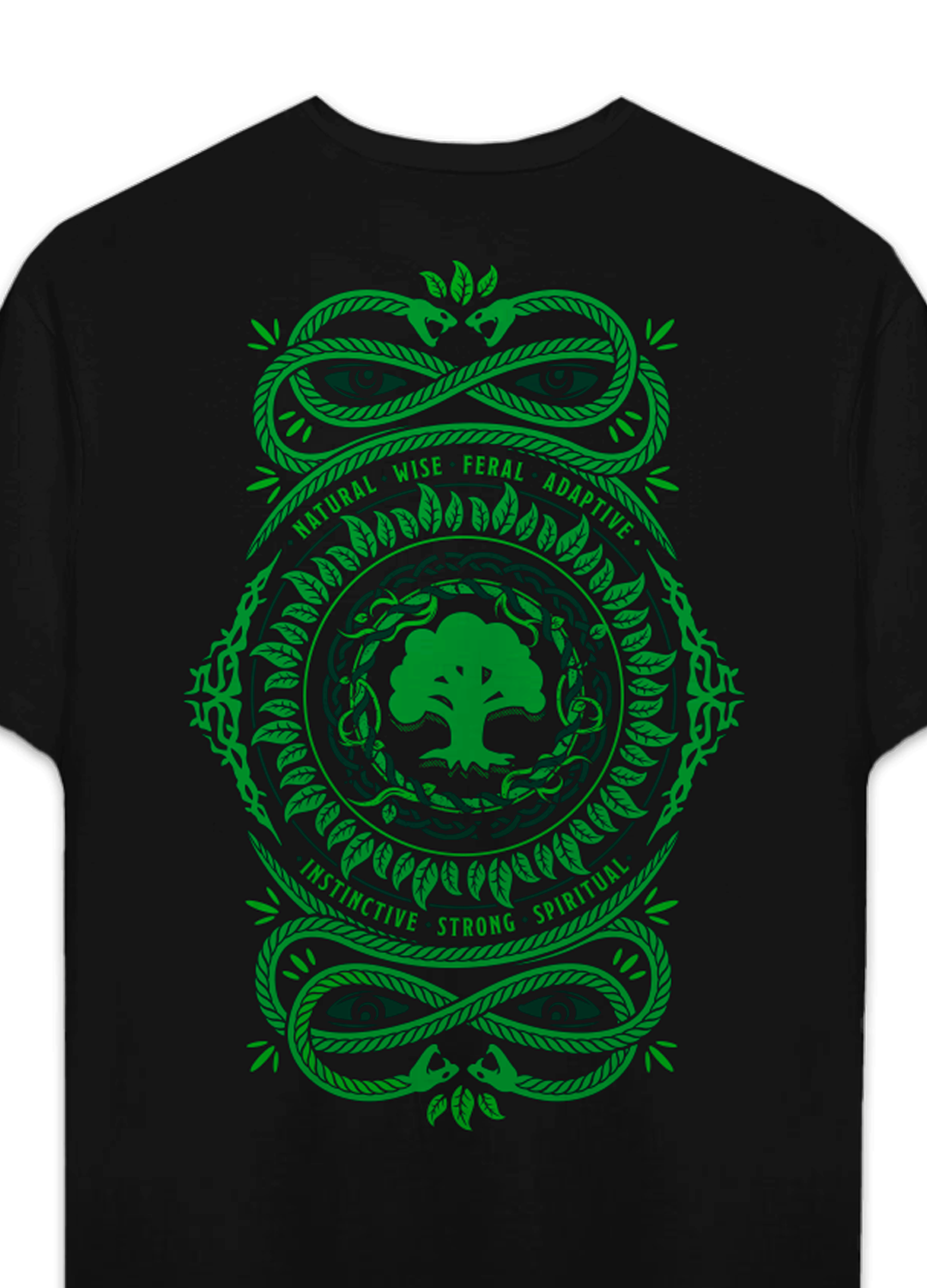 Playera Magic the Gathering Land Forest Green