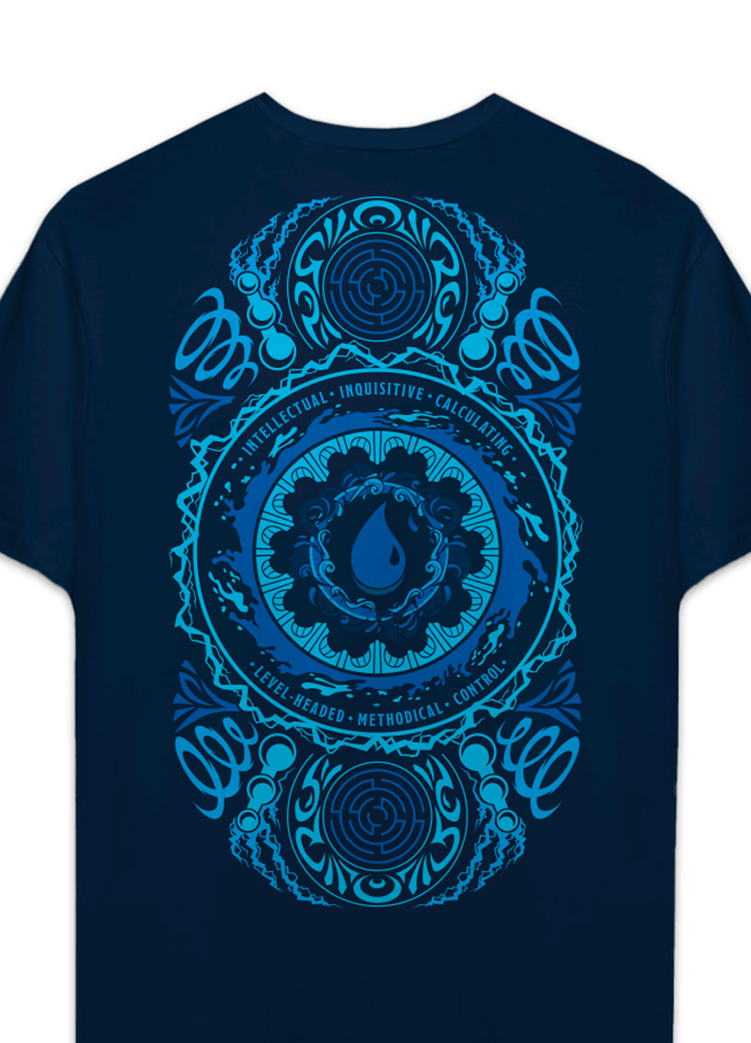 Playera Magic the Gathering Land Island Blue