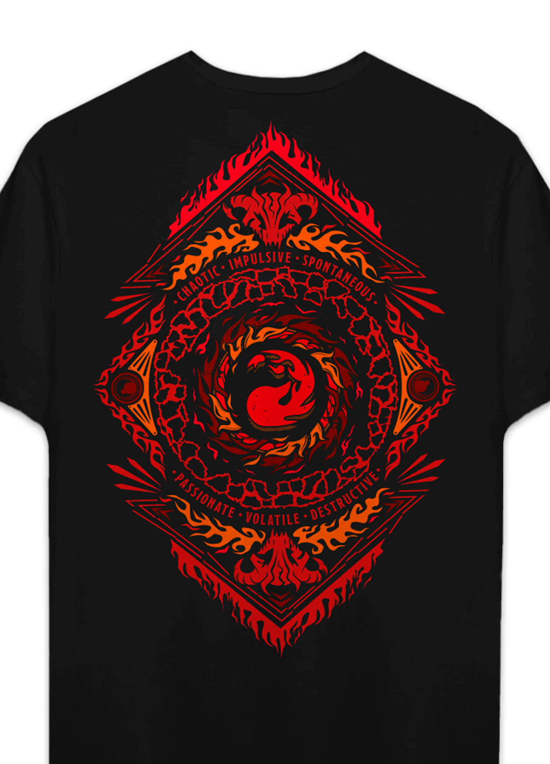 Playera Magic the Gathering Land Mountain Red