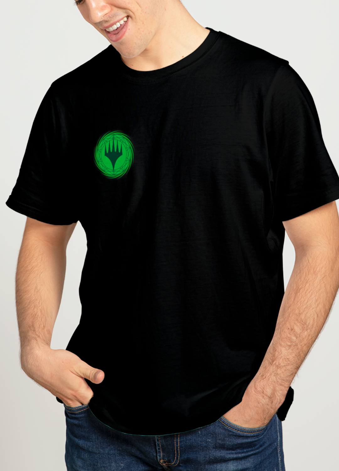 Playera Magic the Gathering Land Forest Green