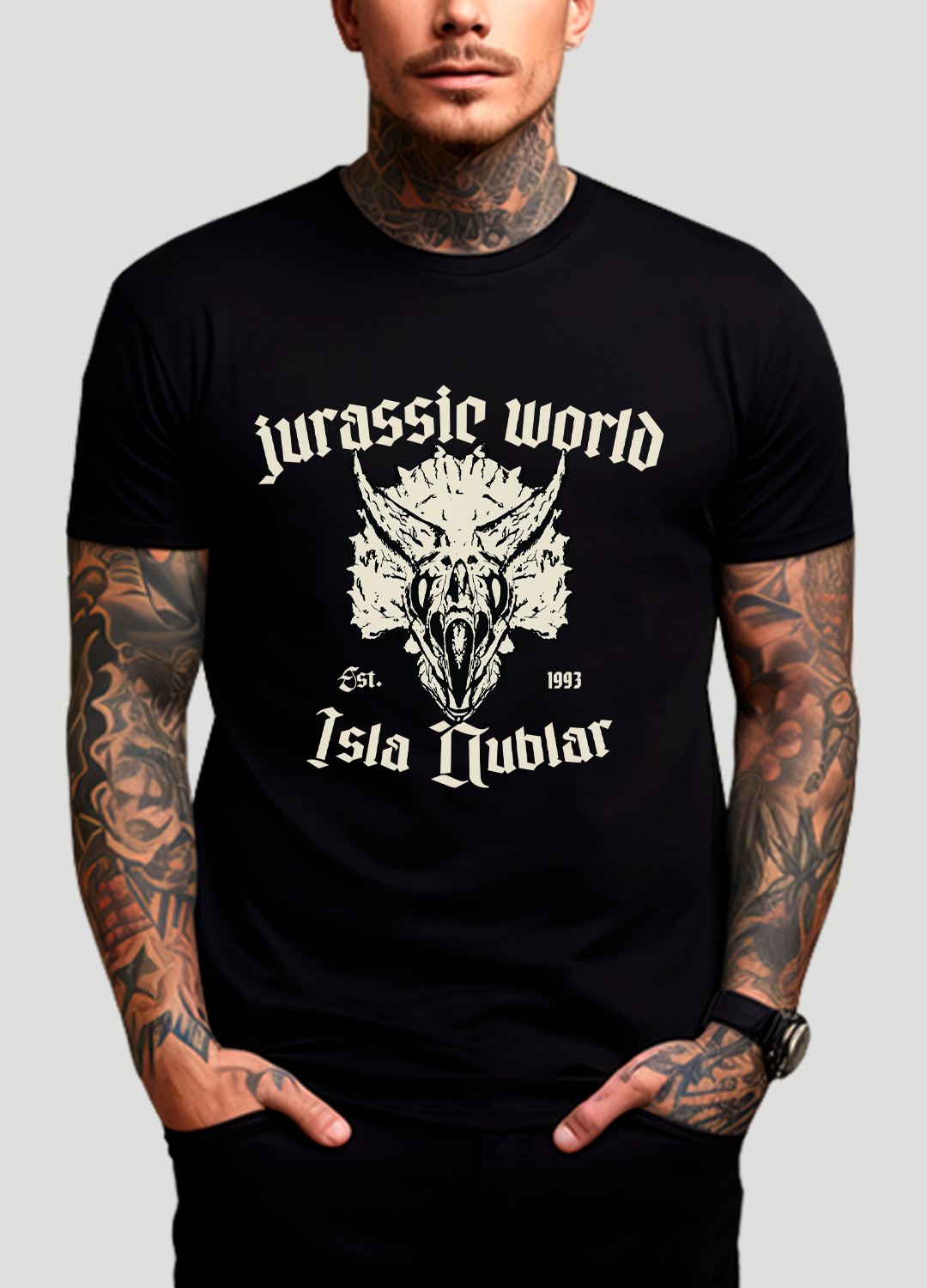 Playera Jurassic World Isla Nublar