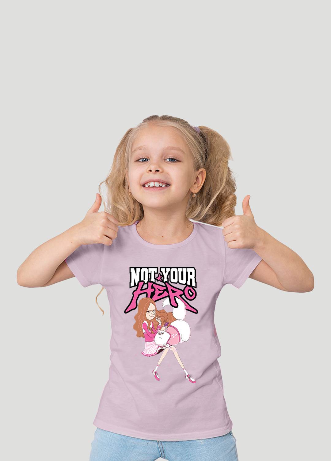 Playera Niña Mi Villano Favorito Not you Hero