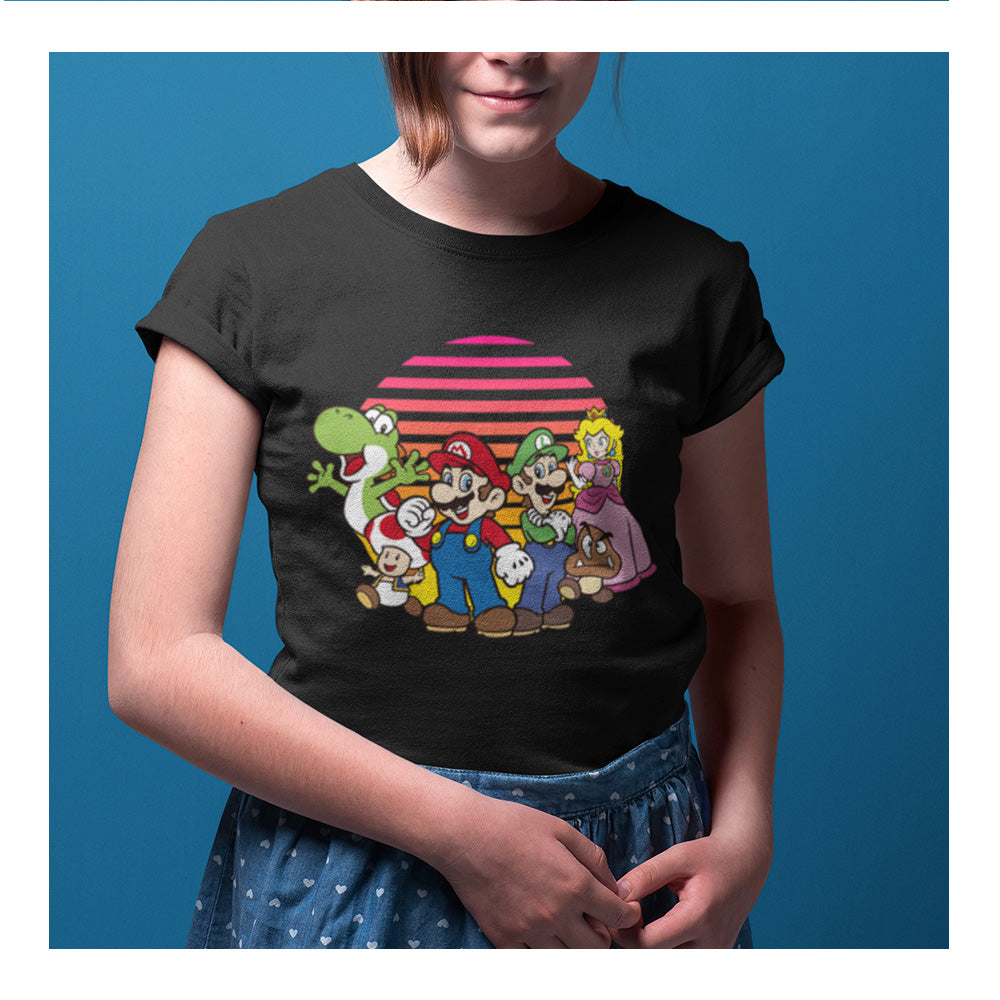 Playera Niña Nintendo - Sunset