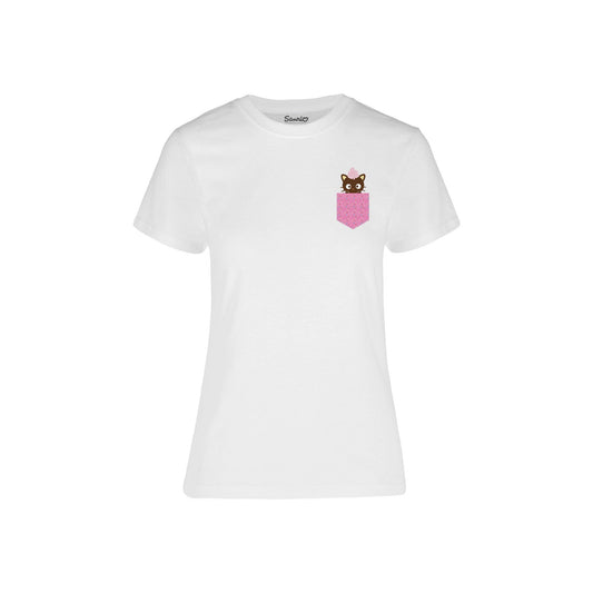 Playera de Mujer Chococat - Pocket