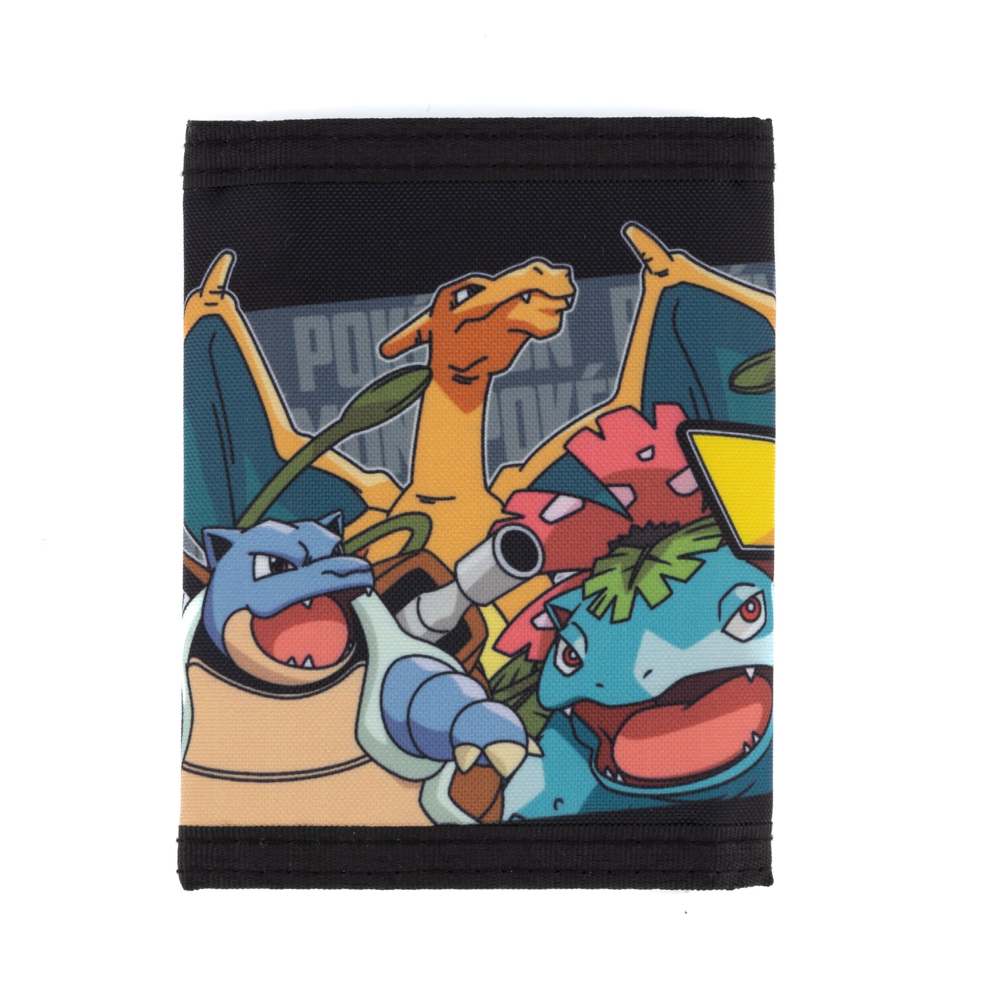 Bioworld-Cartera-Trifold-Pokemon-Logo-con-Pikachu-y-Pokemones