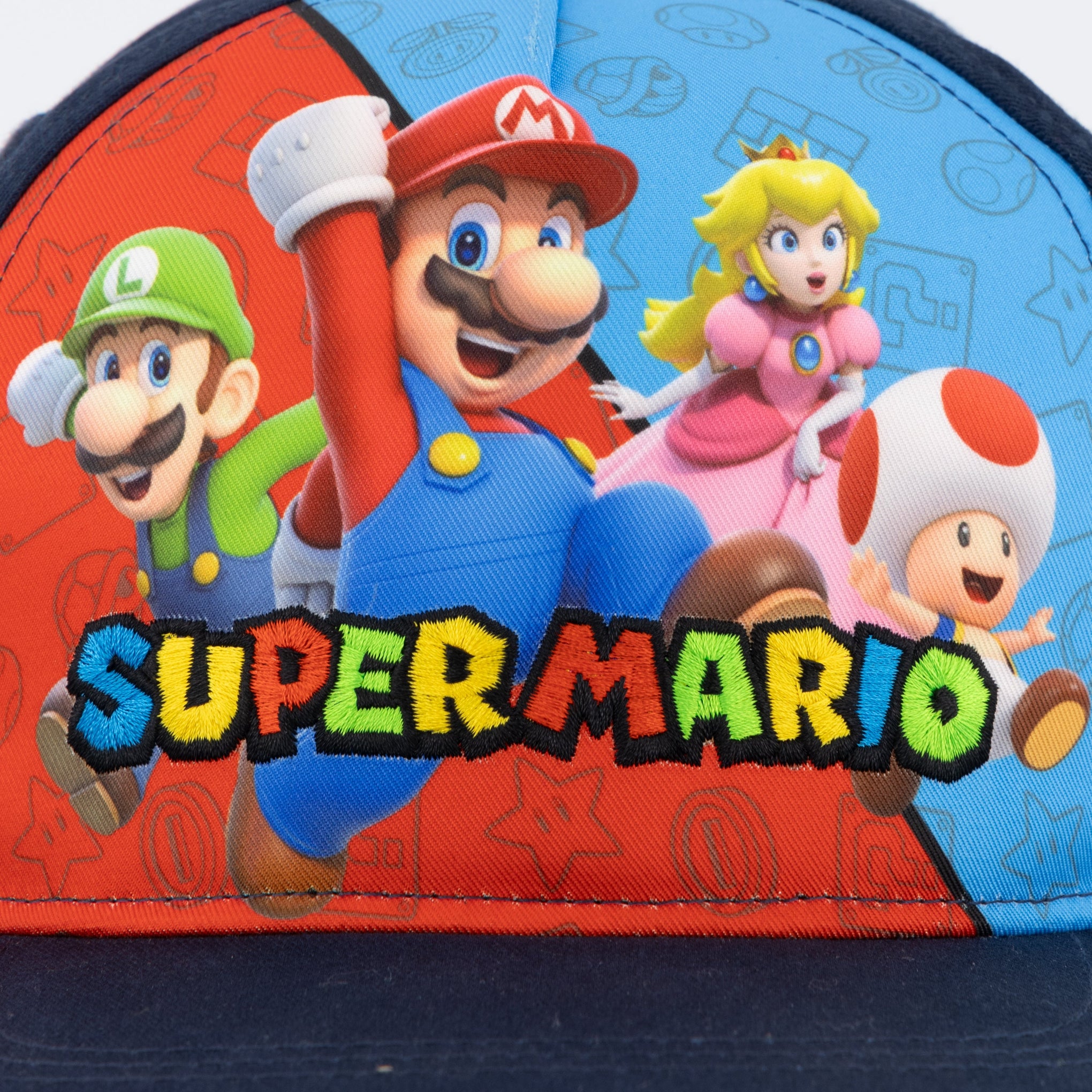 Super-Mario-Gorra-Para-niños-Ajustable-Peach-Toad-Luigi-Nintendo