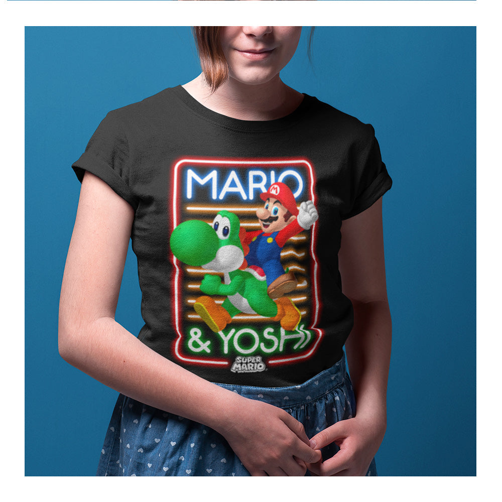 Playera Niña Nintendo - Mario & Yoshi