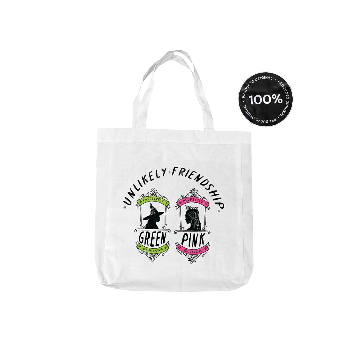 Tote Bag Wicked Green Pink