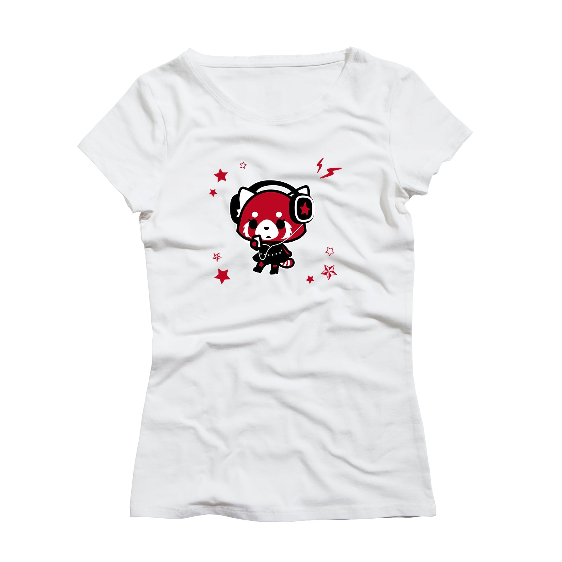 Playera de Mujer Aggretsuko - Walkman Stars