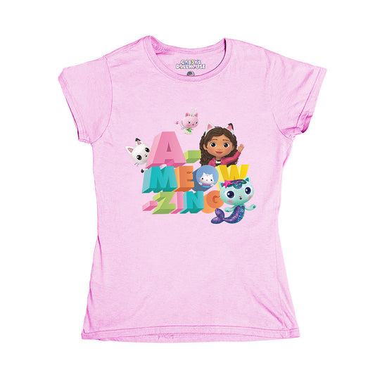 Playera Niña Gaby´s Dollhouse A-meow-zing