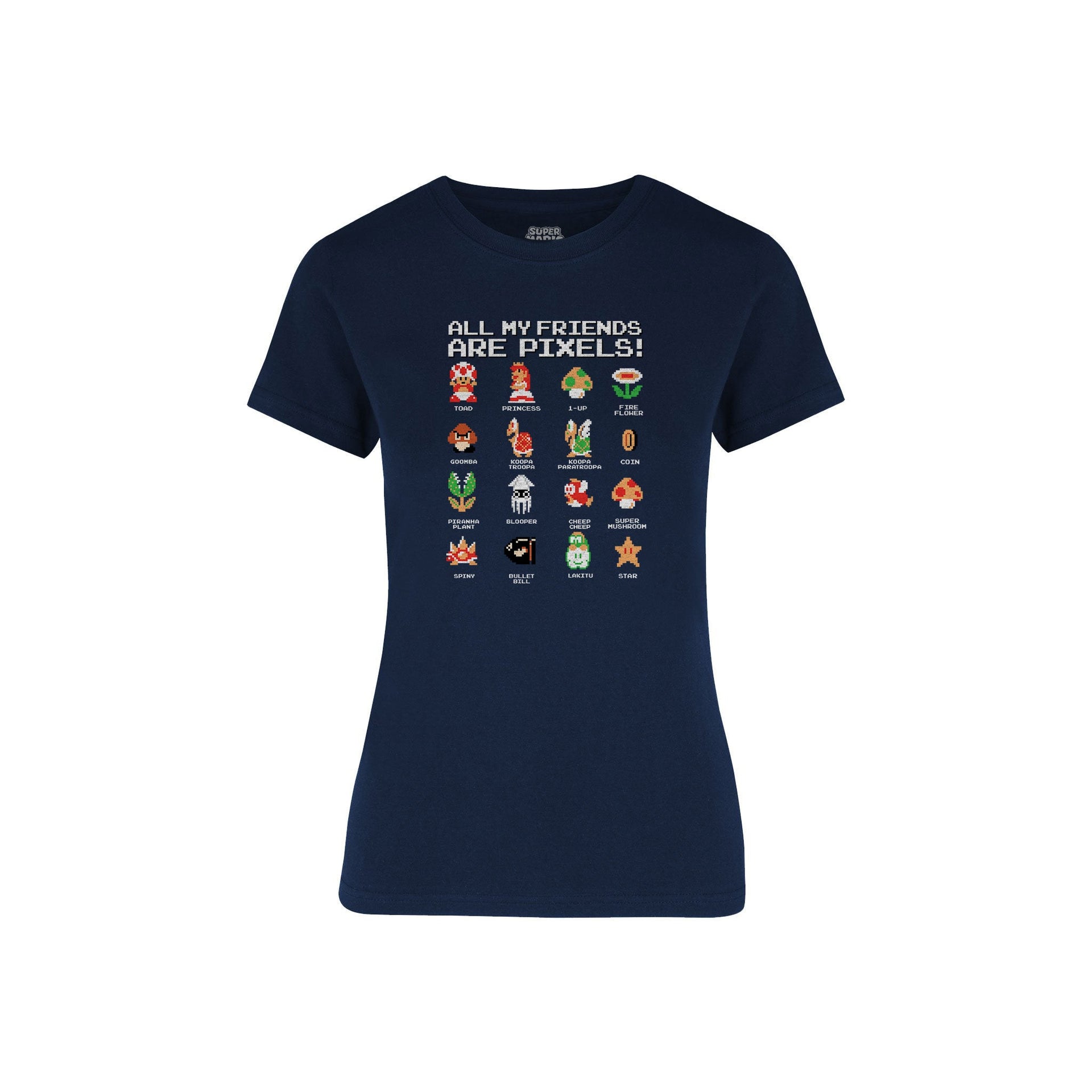 Playera Mario Bros Mujer - All My Friends Retro