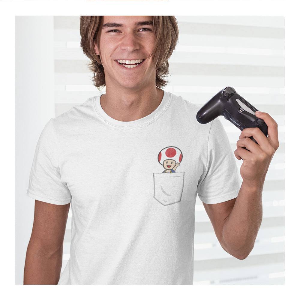 Playera Mario Bros Hombre - Toad Pocket