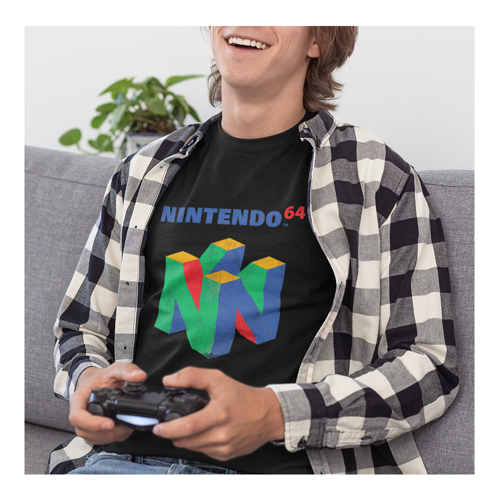 Playeras Nintendo Hombre - Nintendo 64 Retro