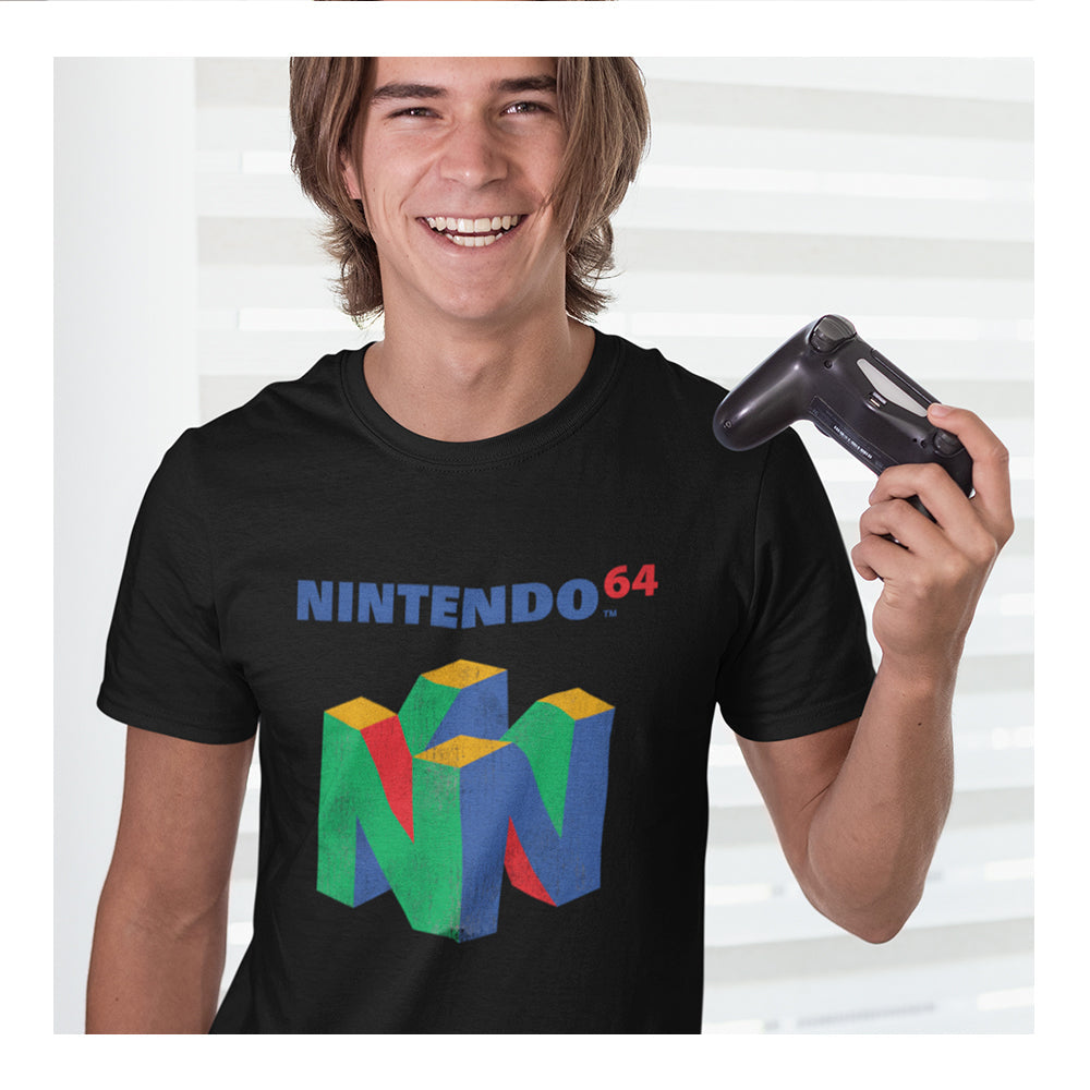 Playeras Nintendo Hombre - Nintendo 64 Retro