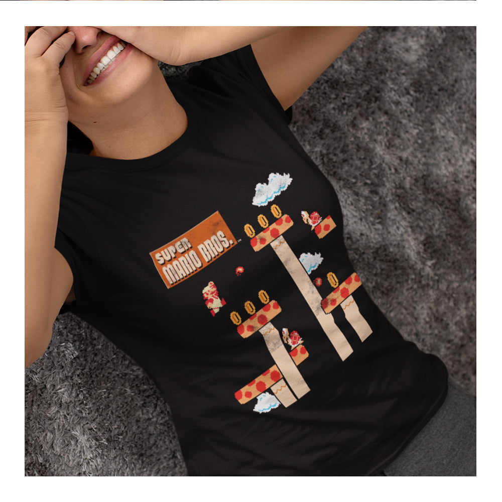 Playera Mario Bros Mujer - Level 5 Retro