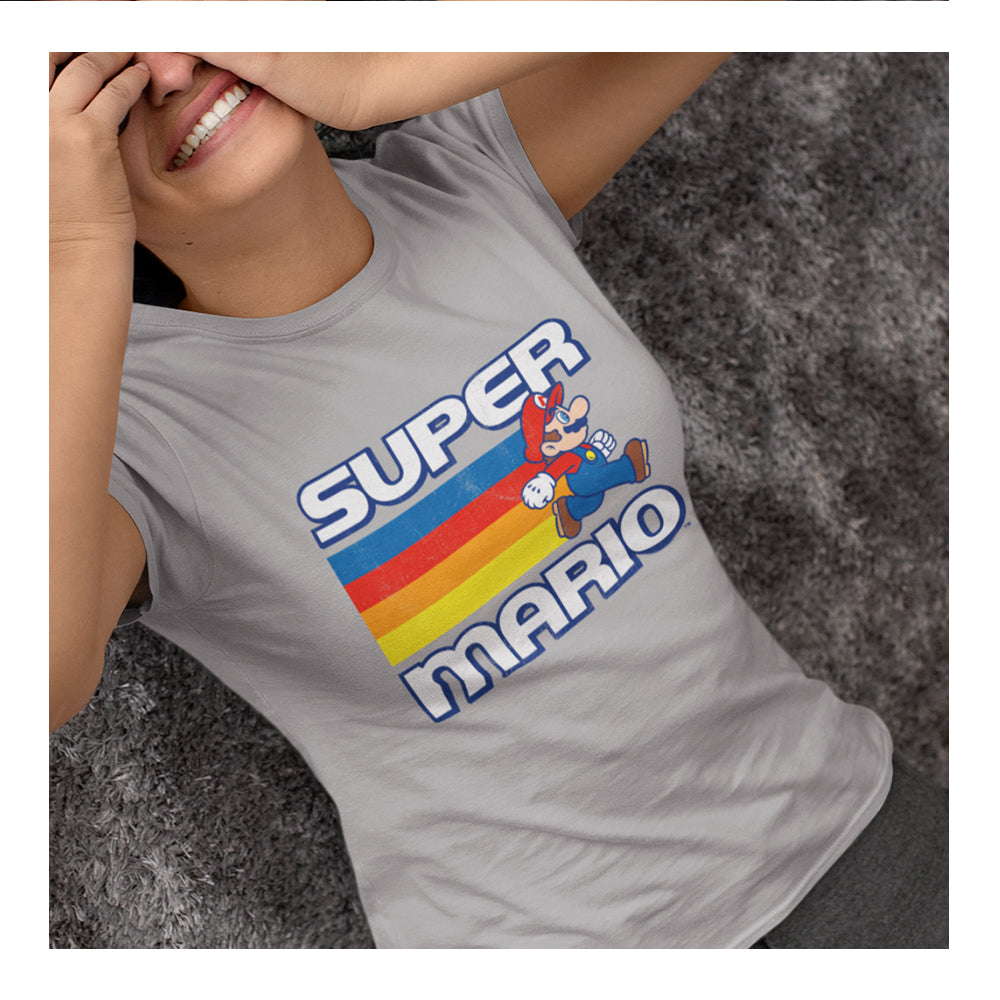 Playera Mario Bros Mujer - Sm Vintage Retro