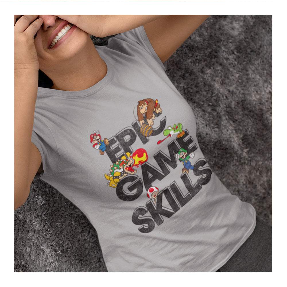 Playera Mario Bros Mujer - Epic Game Retro