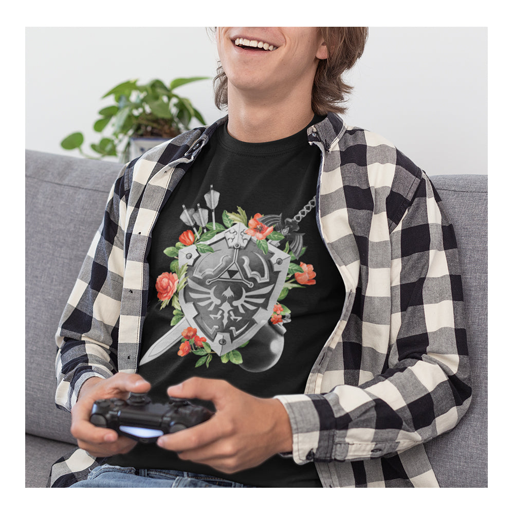 Playeras Nintendo Hombre - Flower Shield