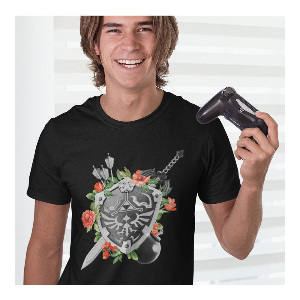 Playeras Nintendo Hombre - Flower Shield