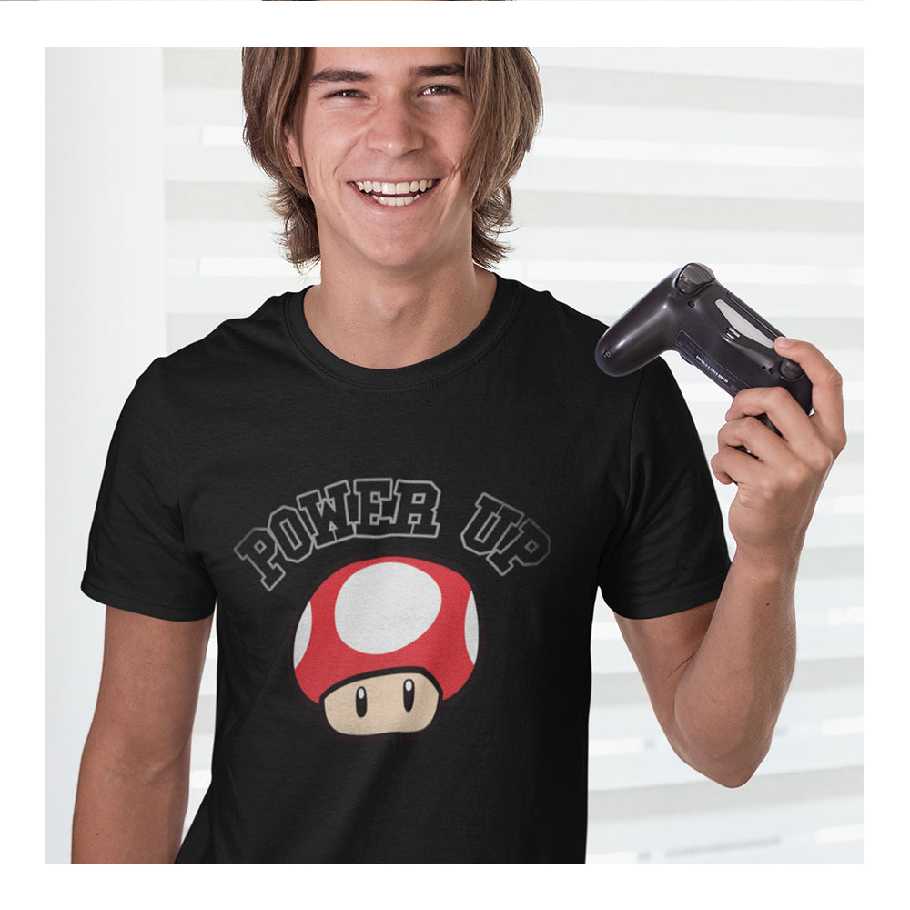 Playera Mario Bros Hombre - Power Up