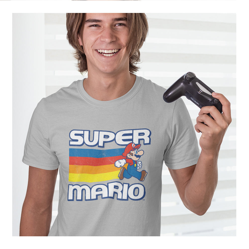 Playera Mario Bros Hombre - Sm Vintage Retro