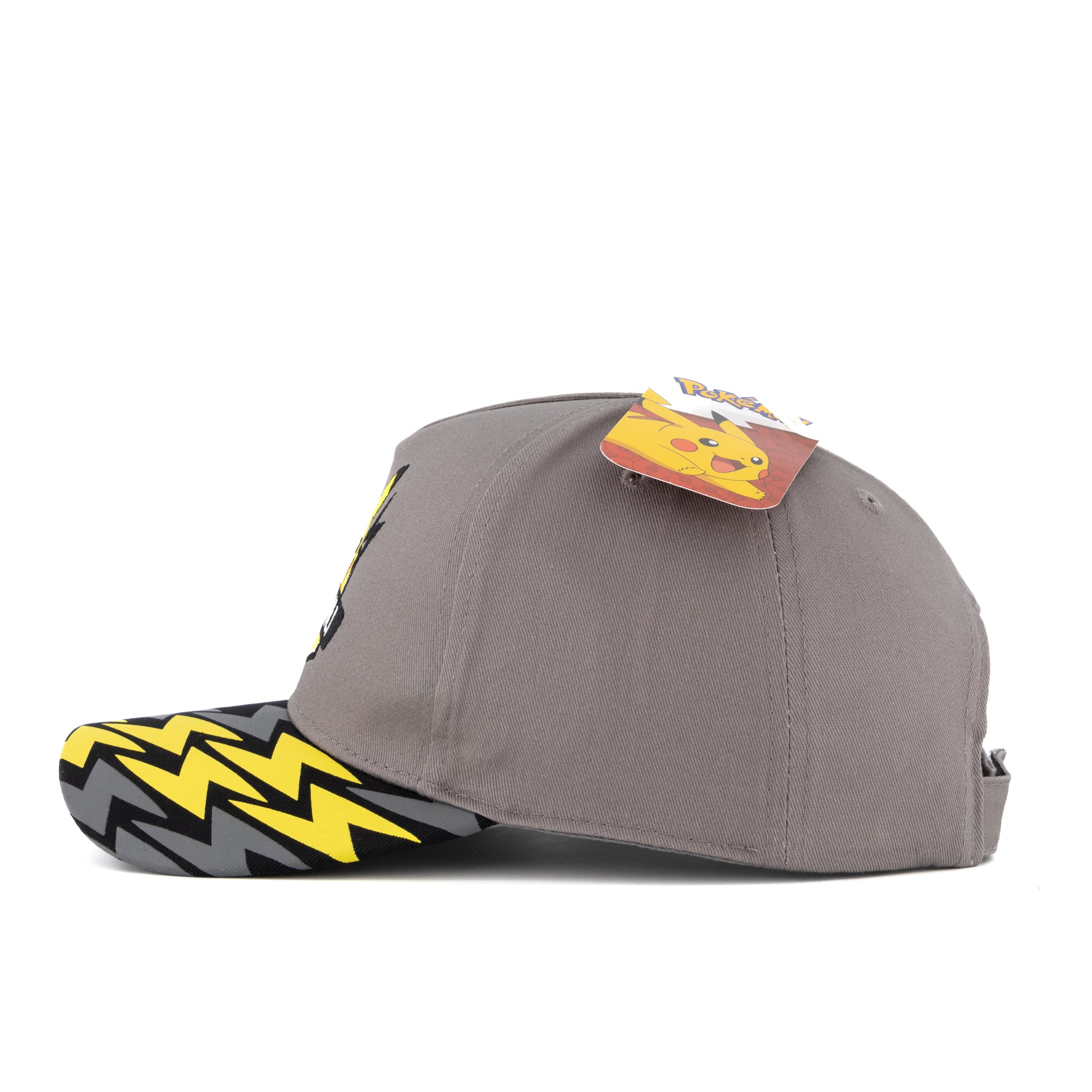 Pokemon-Gorra-Pikachu-Parche-Rayo-Electricidad-Ajustable