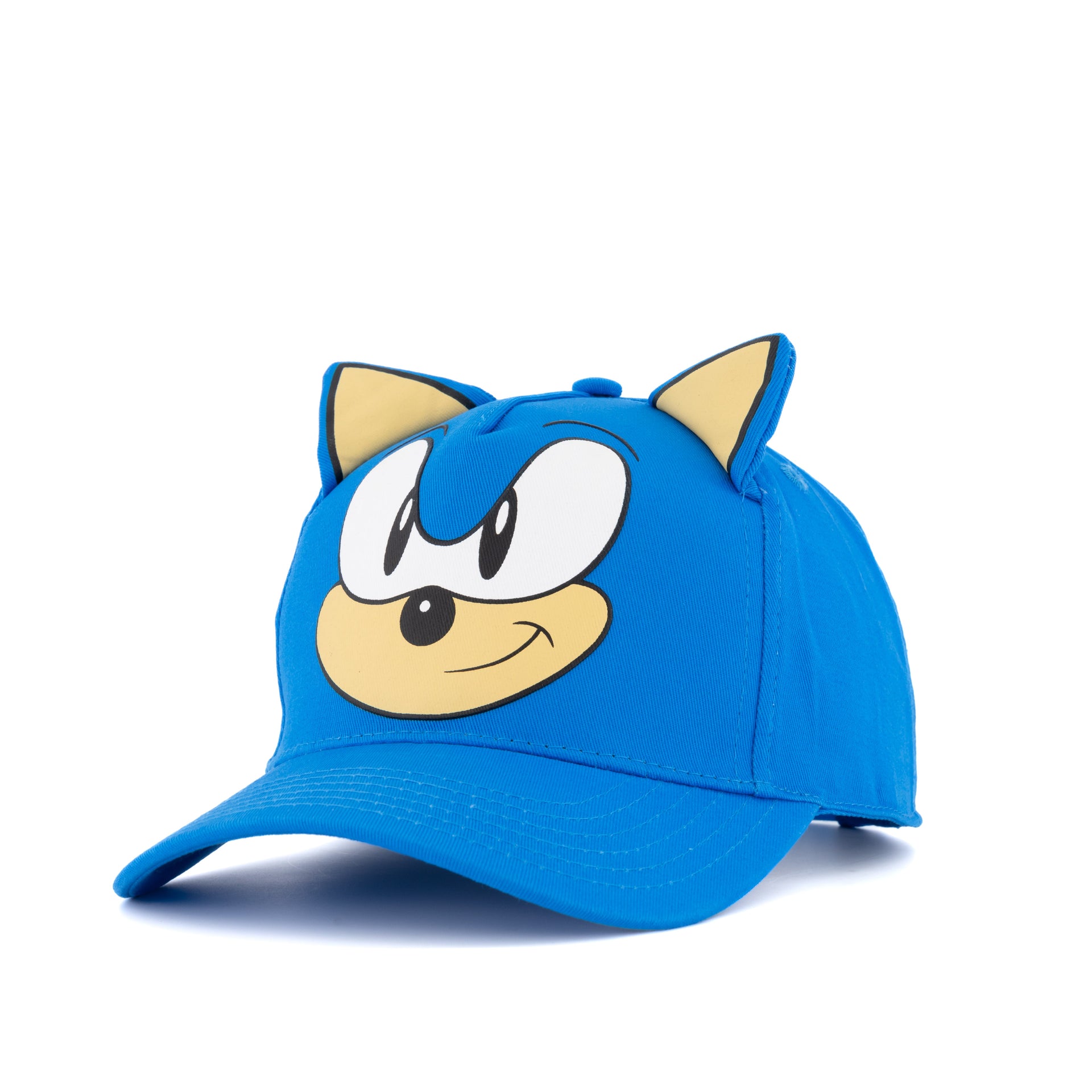 Sonic-Gorra-para-niños-ajustable-con-orejas-3D-azul-original-SEGA