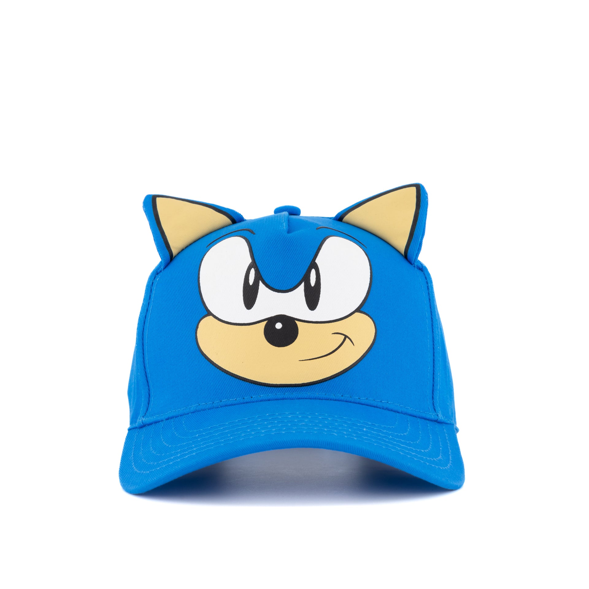 Sonic-Gorra-para-niños-ajustable-con-orejas-3D-azul-original-SEGA