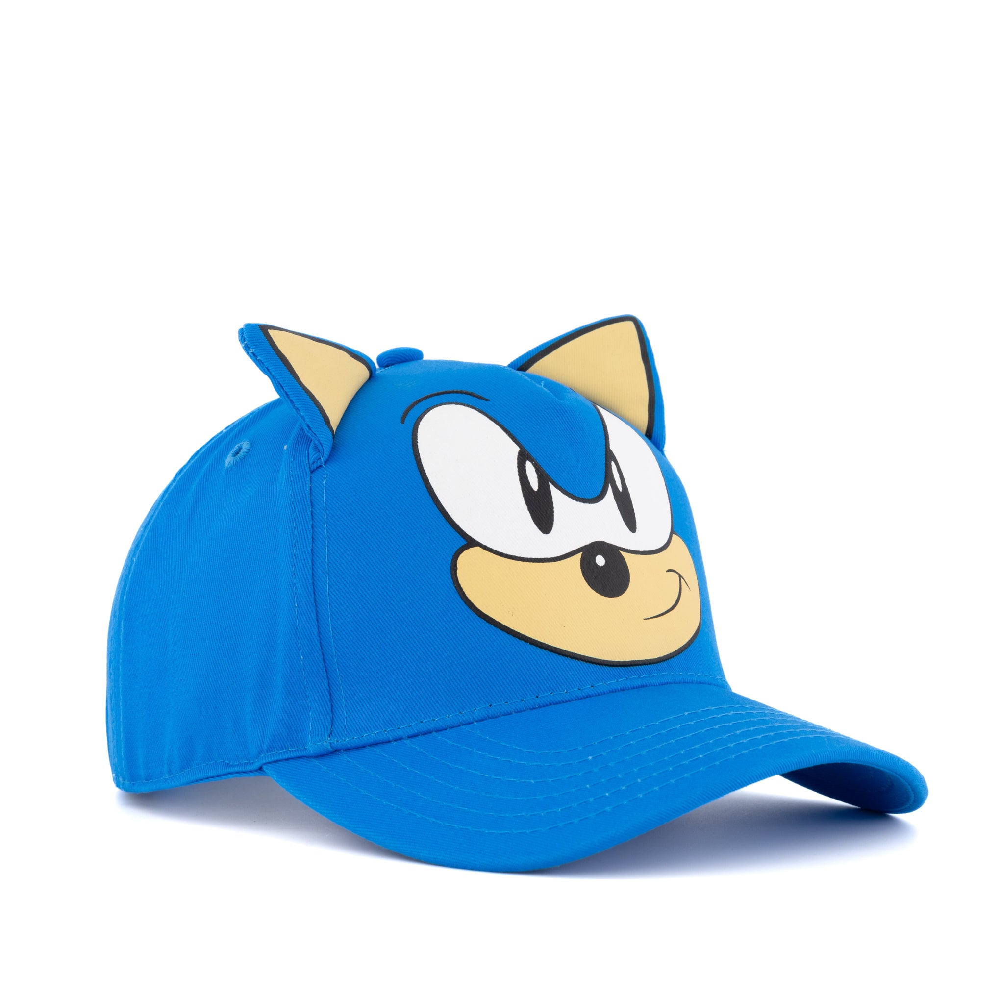 Sonic-Gorra-para-niños-ajustable-con-orejas-3D-azul-original-SEGA