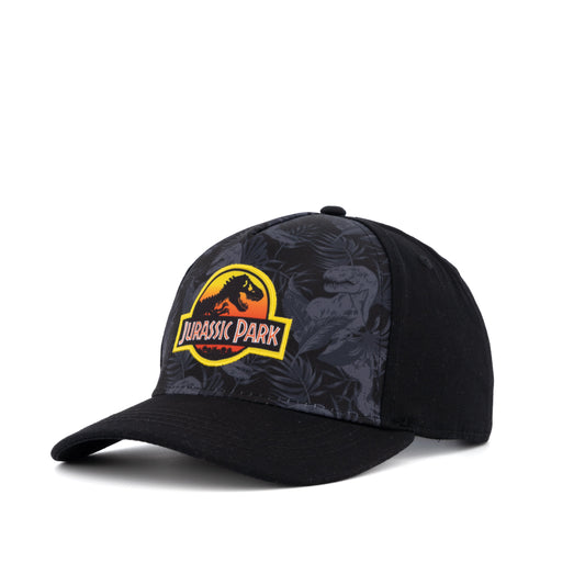 Jurassic-Park-Gorra-con-Parche-Logo-Rex-Foliaje-Ajustable