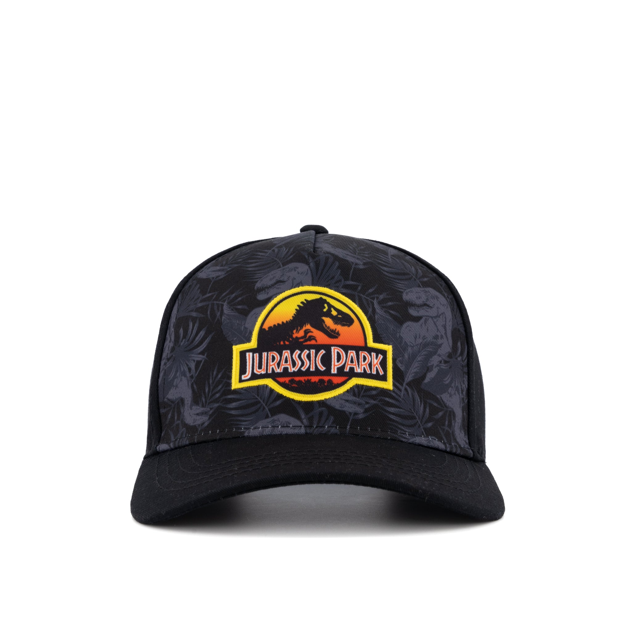 Jurassic-Park-Gorra-con-Parche-Logo-Rex-Foliaje-Ajustable