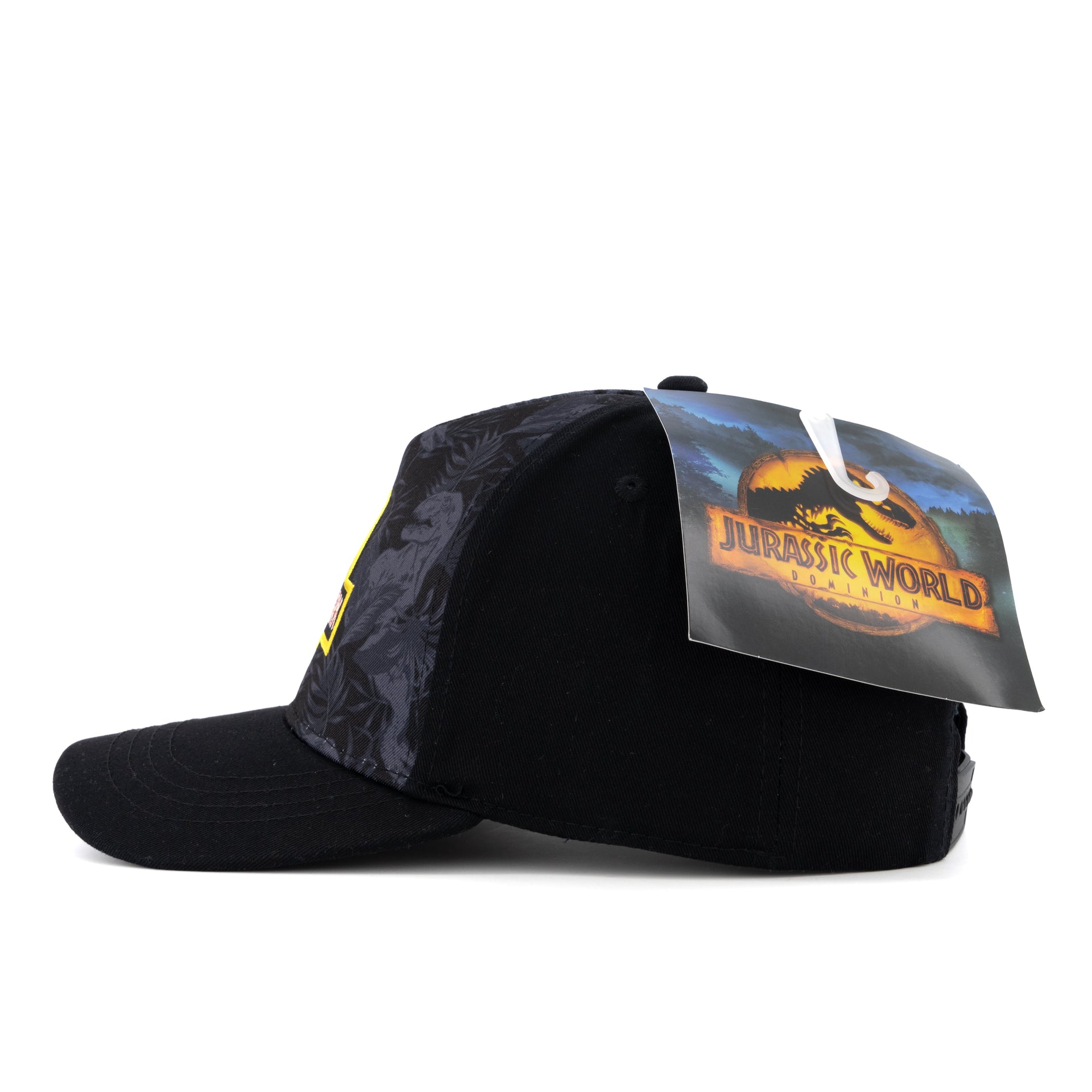 Jurassic-Park-Gorra-con-Parche-Logo-Rex-Foliaje-Ajustable