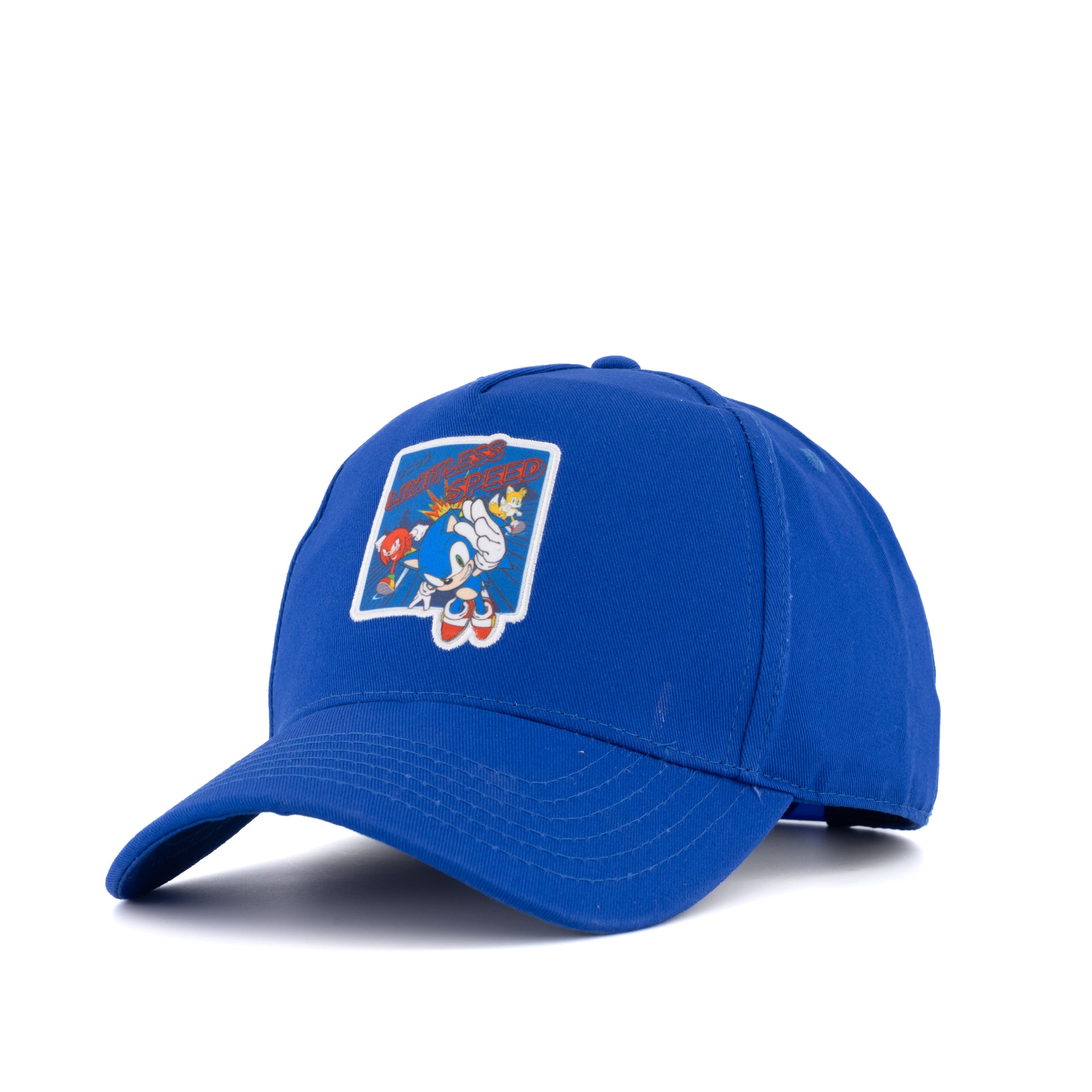 Sonic-Gorra-para-niños-parche-azul-original-SEGA-velocidad-sin-limites