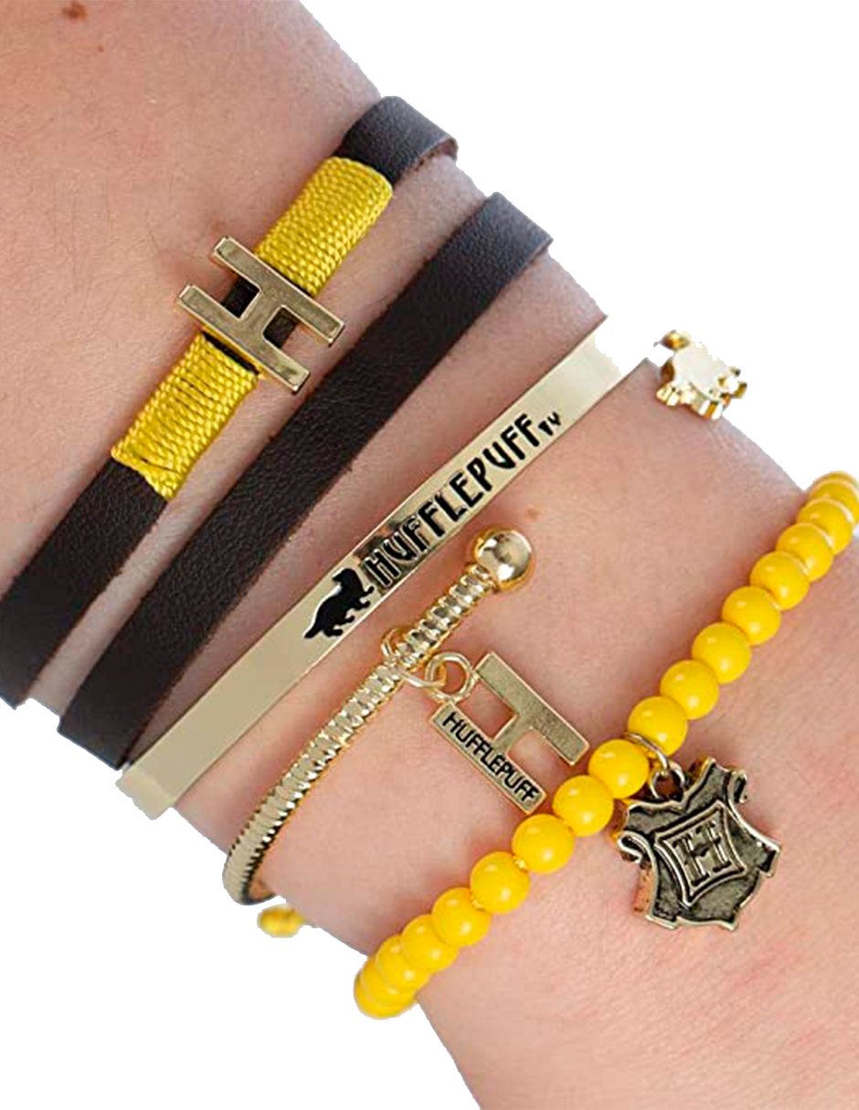 Pulseras Harry Potter Hufflepuff para hombre y mujer