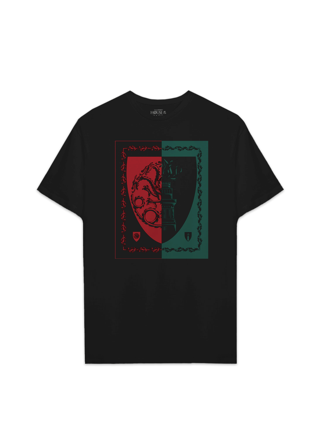 Playera House of the Dragon Black vs Green