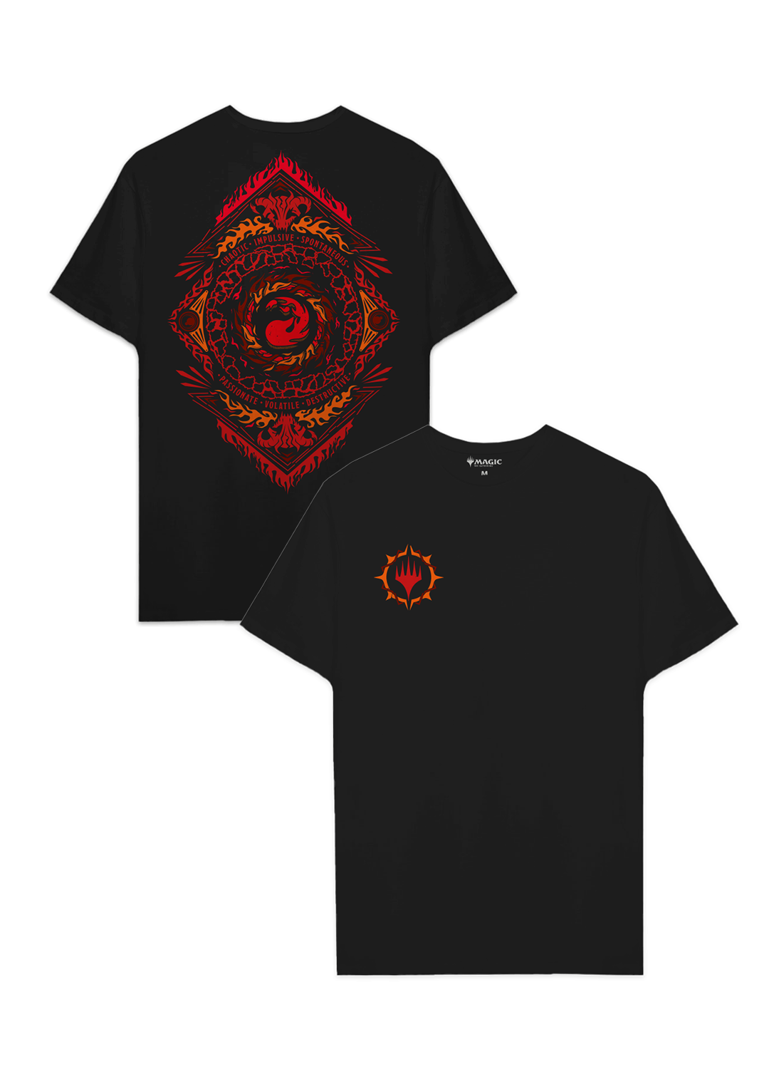 Playera Magic the Gathering Land Mountain Red