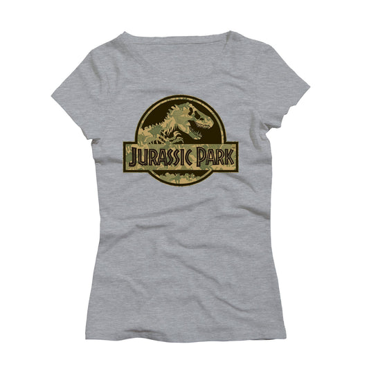 Playera de Mujer Jurassic Park - Classic Camouflage