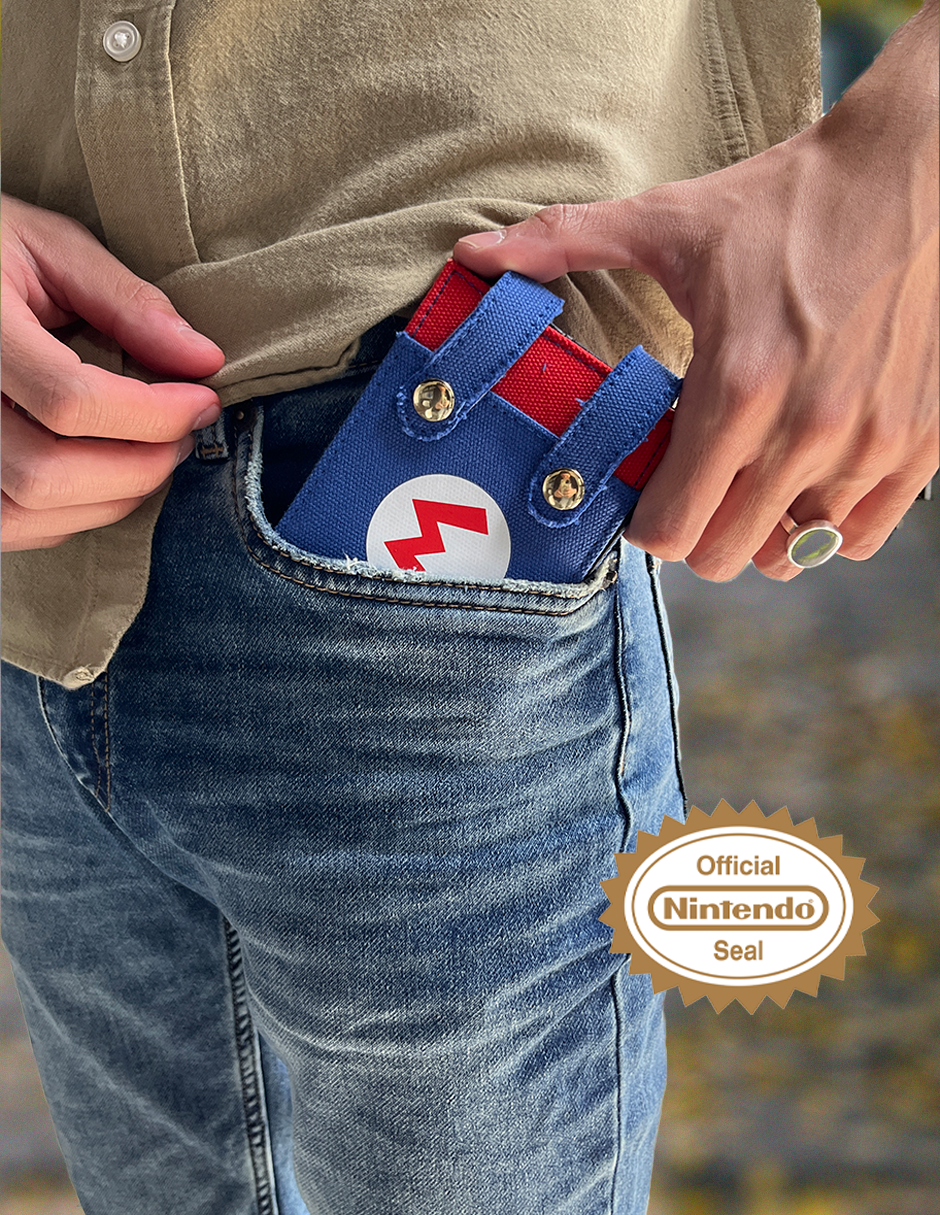 Cartera para hombre Super Mario Bros Logo Overol