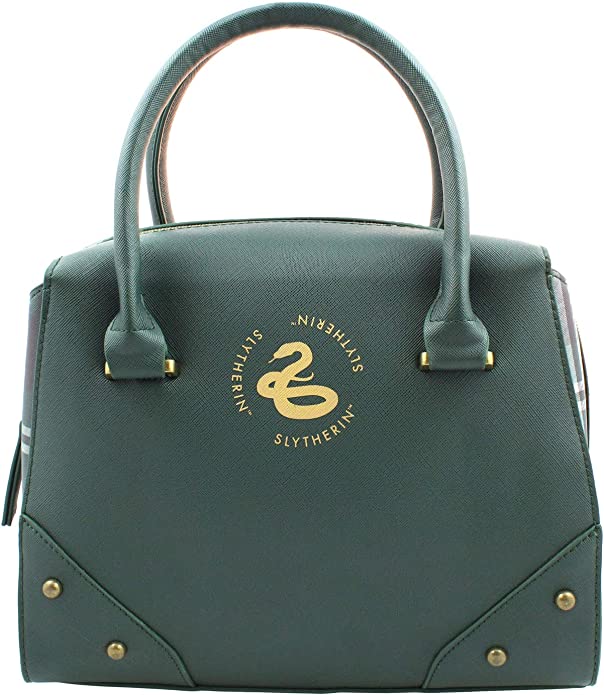 Bolsa Harry Potter Slytherin para mujer color verde efecto piel Hogwarts