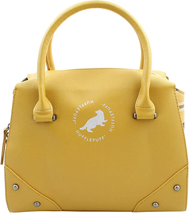 Bolsa Harry Potter Hufflepuff Amarilla para mujer efecto piel