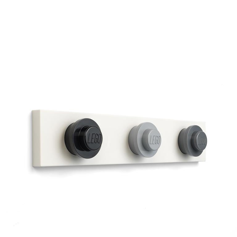 Perchero de Pared LEGO Storage Colores Clasicos (Negro, gris y blanco)