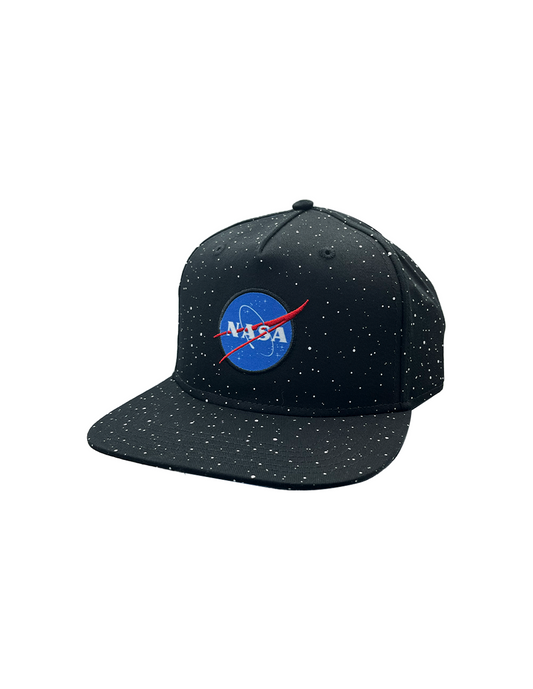 Gorra NASA Logo y estrellas con visera plana para niños