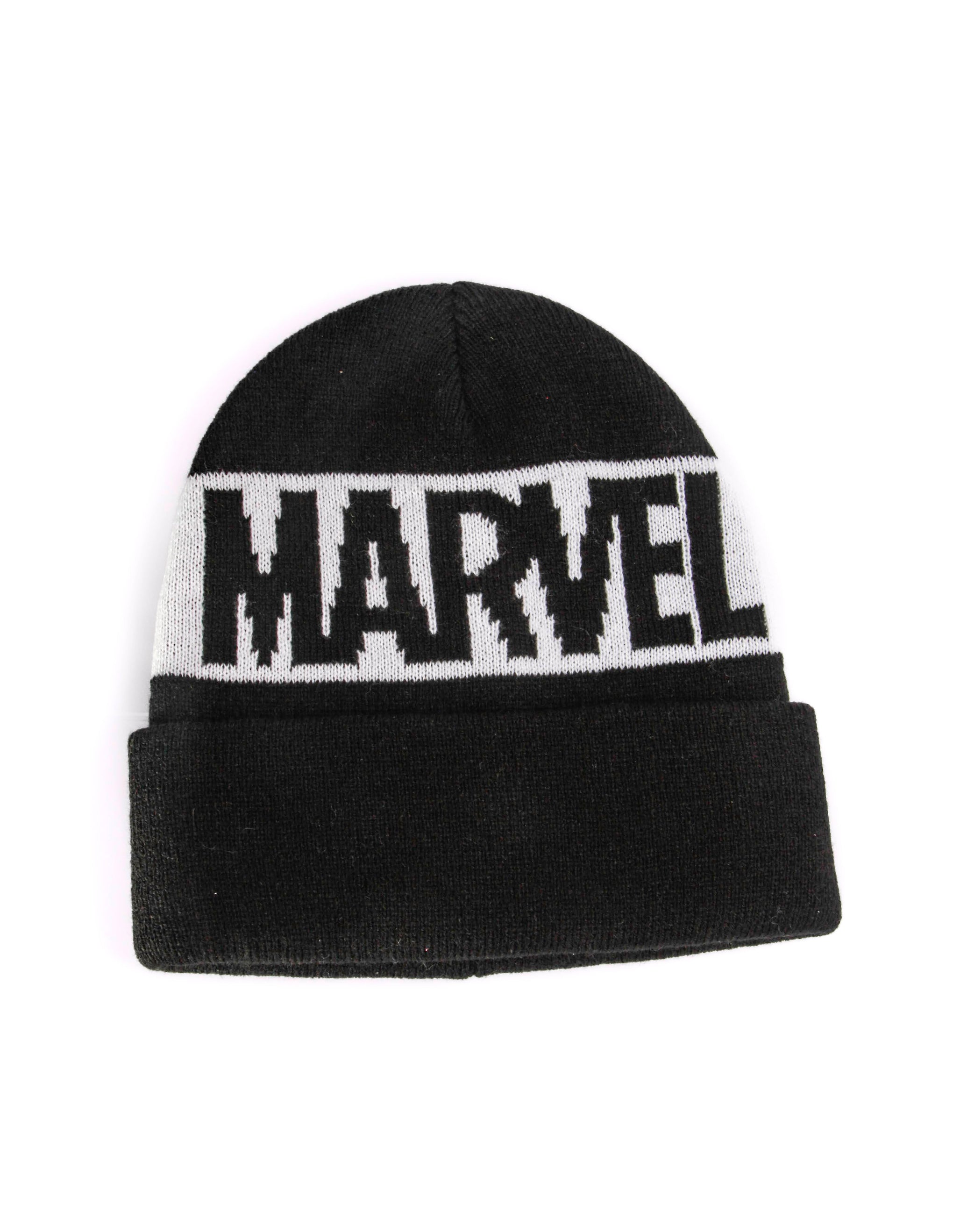 Beanie Marvel Blanco y Negro