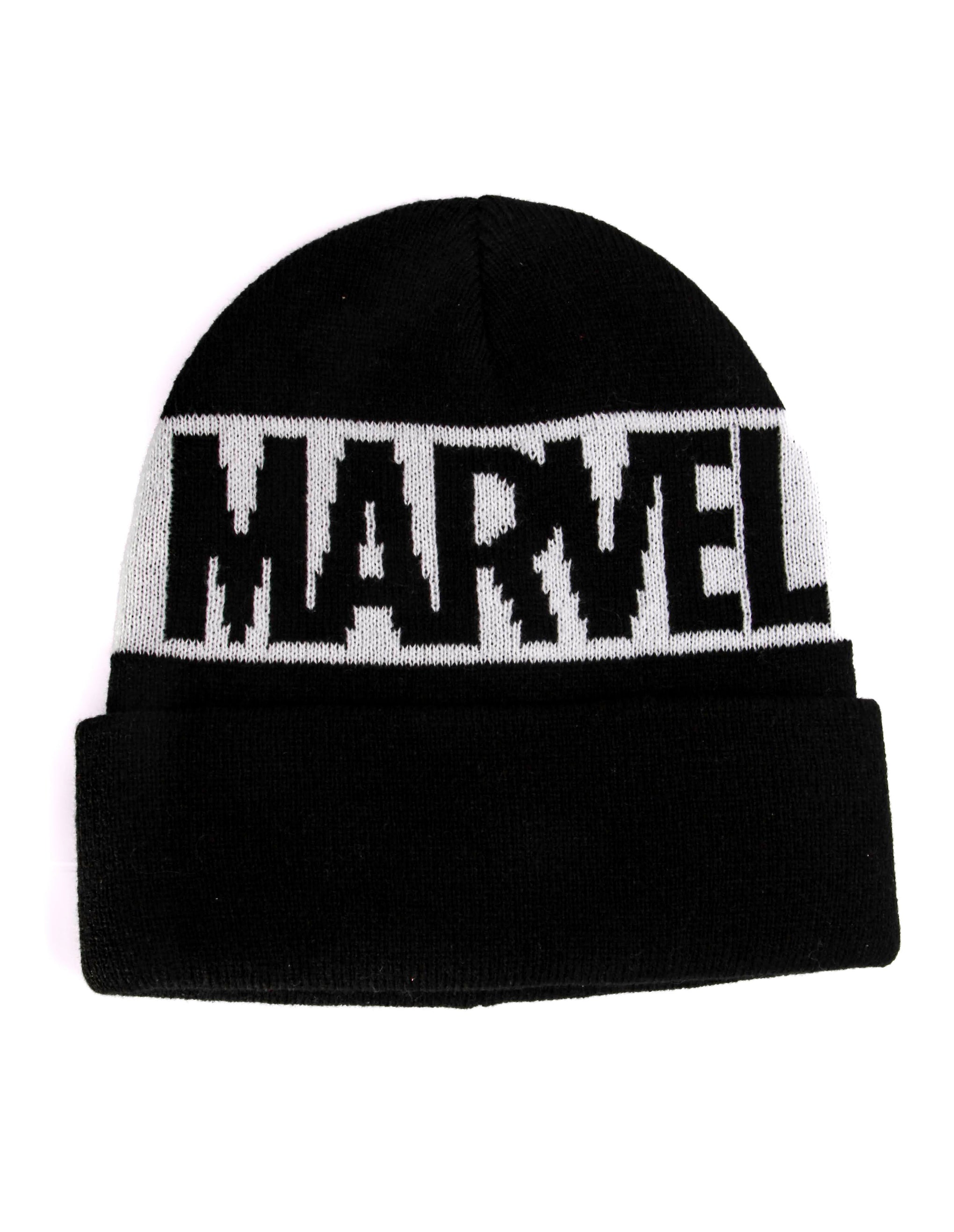 Beanie Marvel Blanco y Negro