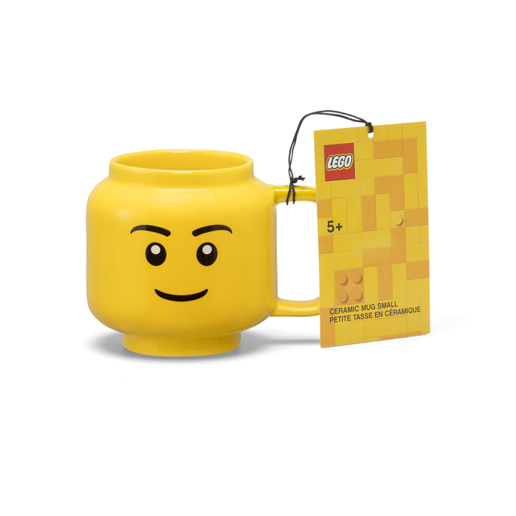 LEGO - Taza de Ceramica Mediana Original, Color Amarillo, 255mL