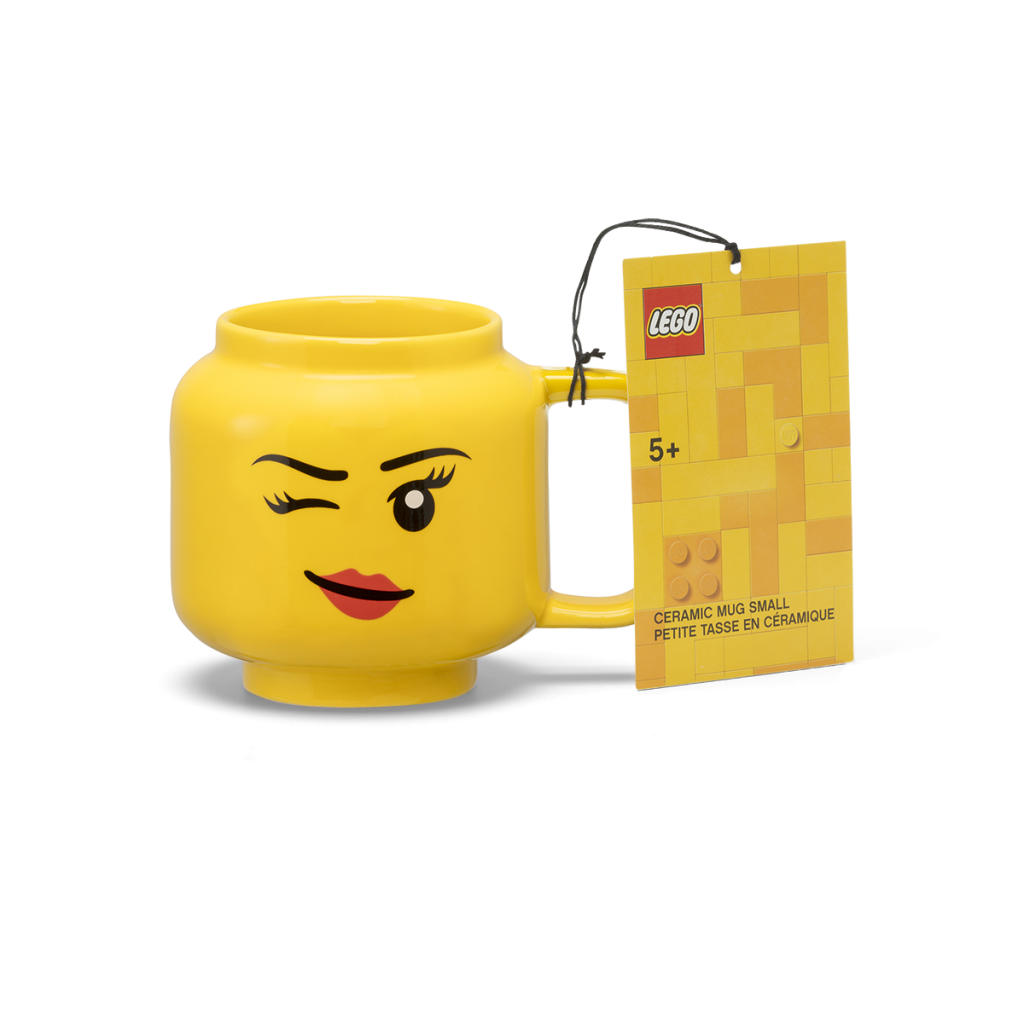 LEGO - Taza de Ceramica Mediana Original, Color Amarillo, 255mL