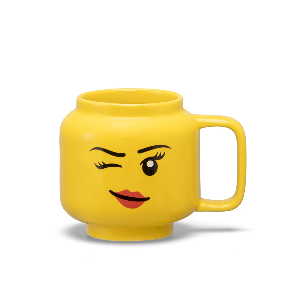 LEGO - Taza de Ceramica Mediana Original, Color Amarillo, 255mL